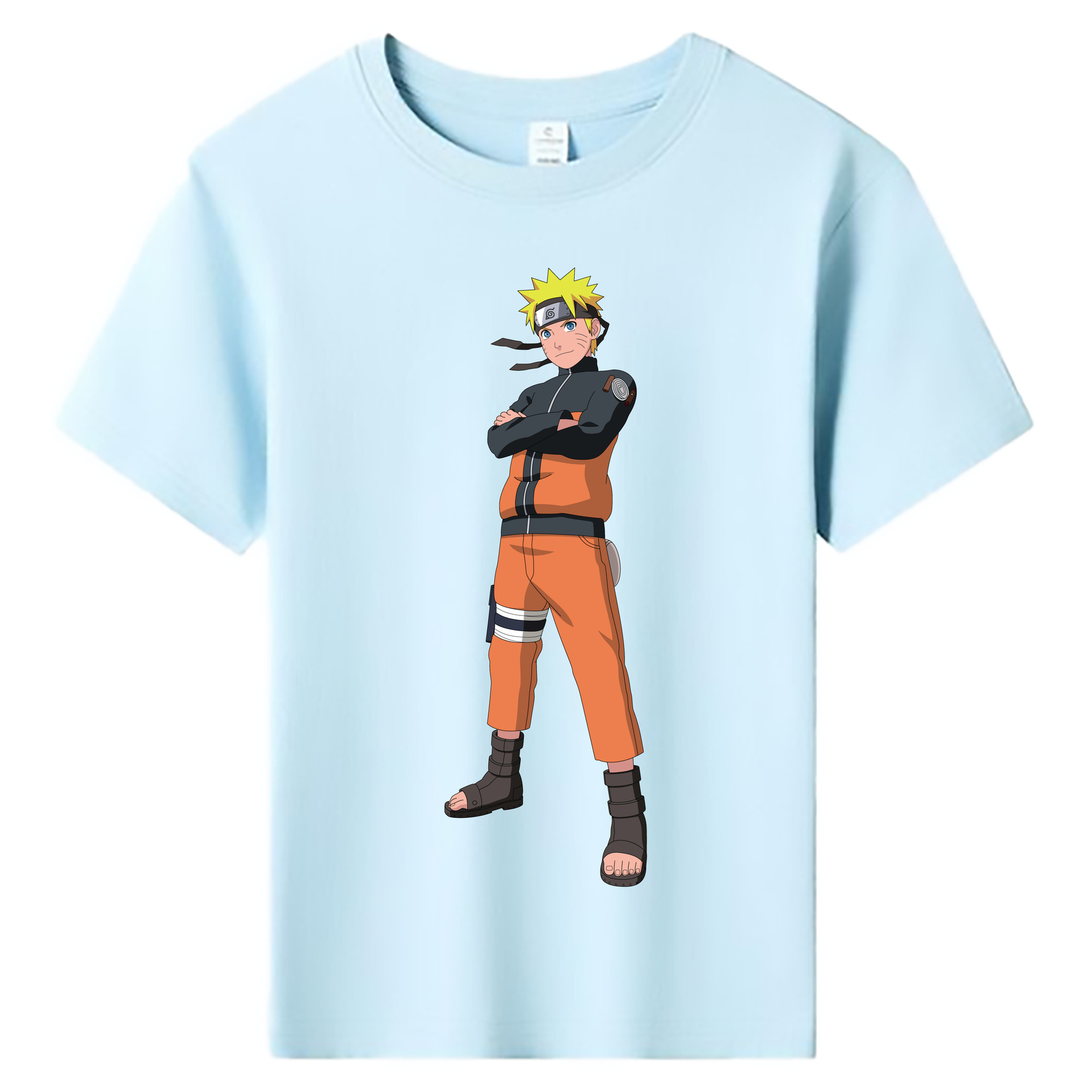 （画像用） NARUTO -ナルト- うずまき ナルト Uzumaki Naruto 綿100％キッズTシャツ（フロントプリント）